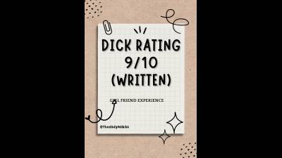 A 9/10 Gfe Written Dick Rating