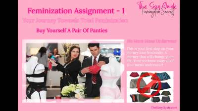 Feminization Assignment 1 Buy Yourself A Pair Of Panties No More Man's Underwear