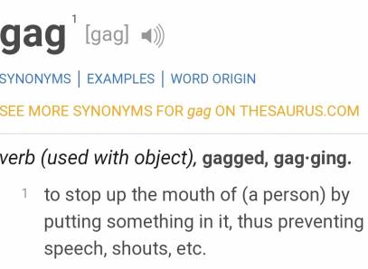 Gagged, Silent Submission