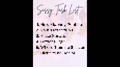 Intermediate Sissy Task List