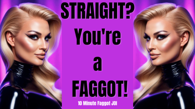 Straight To Faggot: 10 Min Gay Humiliation JOI | CEI Goon Training By Goddess Julia
