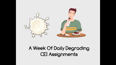 7 Daily Degrading Cum Eating CEI Tasks Instructions