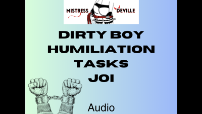 Humiliation JOI For Dirty Boys