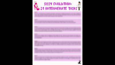 Sissy Evolution Calendar 31 Intermediate Tasks