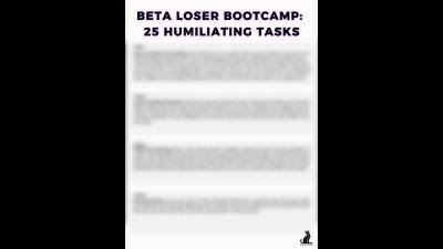 Beta Loser Bootcamp: 25 Humiliating Tasks