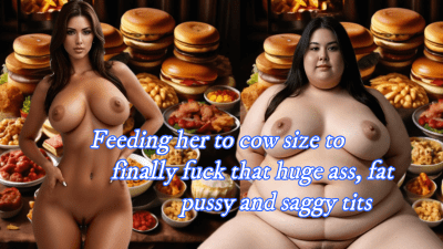Feeding Her To Cow Size To Finally Fuck That Huge Ass, Fat Pussy And Saggy Tits 22 Min