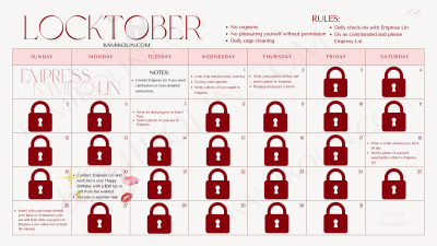 2025 Locktober Calendar