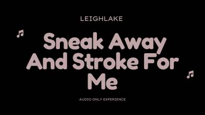 Sneak Away And Stroke For Me Mp3 Audio Leighlake