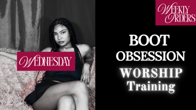 Weekly Orders Tasks- Thursday: Bootworship Training