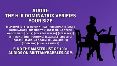 The H-R Dominatrix Verifies Your Size