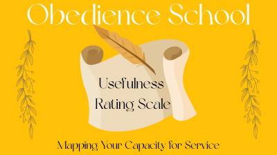 Obedience School- Volume II: Usefulness Rating Scale