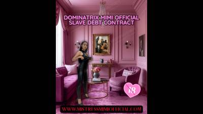 Dominatrix Mimi Debt Contract