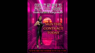 Dominatrix Mimi's Sl*Ve Contract
