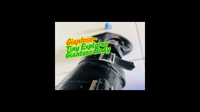 Macro Man Explores Mega Giantess Body