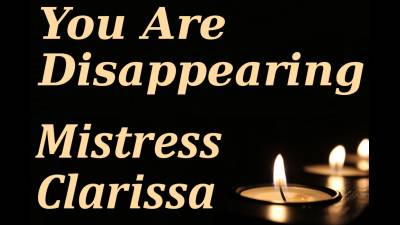 You Are Disappearing