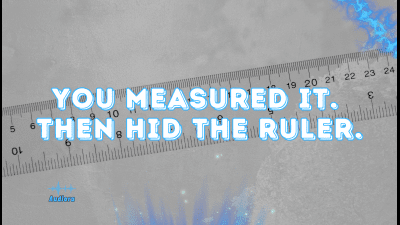You Measured It. Then Hid The Ruler