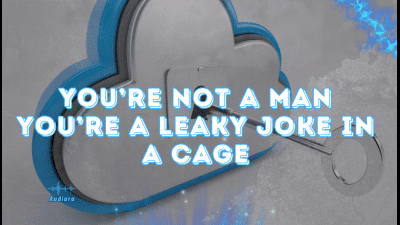 You're Not A Man -- You're A Leaky Joke In A Cage