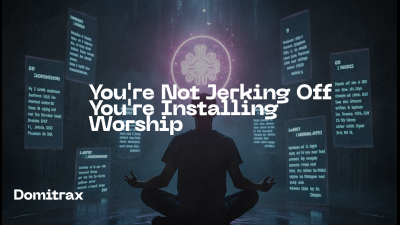 You're Not Jerking Off -- You're Installing Worship