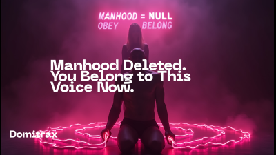 Manhood Deleted. You Belong To This Voice Now