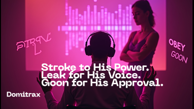 Stroke To His Power. Leak For His Voice. Goon For His Approval