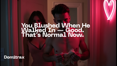 You Blushed When He Walked In -- Good. That's Normal Now