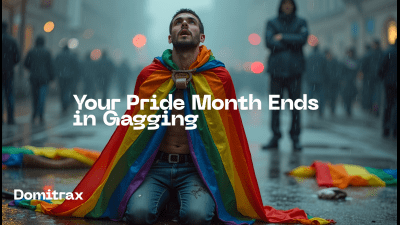 Your Pride Month Ends In Gagging