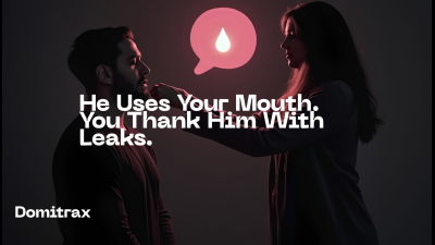 He Uses Your Mouth. You Thank Him With Leaks