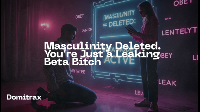 Masculinity Deleted. You're Just A Leaking Beta Bitch