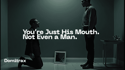 You're Just His Mouth. Not Even A Man
