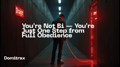 You're Not Bi -- You're Just One Step From Full Obedience