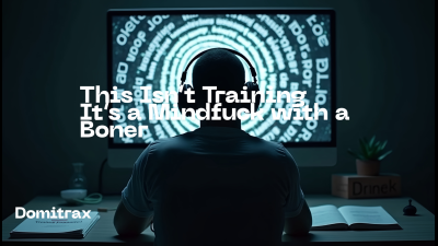 This Isn't Training -- It's A Mindfuck With A Boner