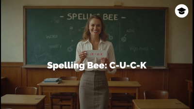 Spelling Bee: C-U-C-K