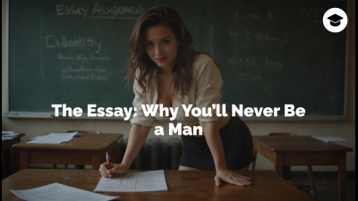 The Essay: Why You'll Never Be A Man