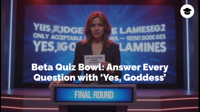 Beta Quiz Bowl: Answer Every Question With 'Yes, Goddess'