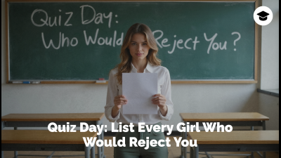 Quiz Day: List Every Girl Who Would Reject You