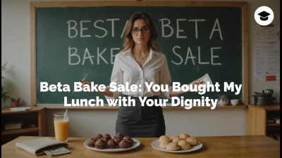 Beta Bake Sale: You Bought My Lunch With Your Dignity