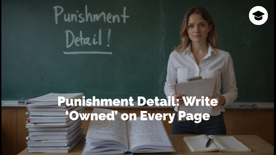 Punishment Detail: Write 'Owned' On Every Page