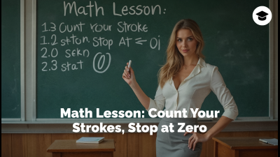 Math Lesson: Count Your Strokes, Stop At Zero