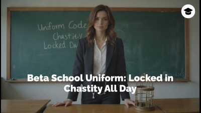 Beta School Uniform: Locked In Chastity All Day