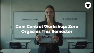 Cum Control Workshop: Zero Orgasms This Semester