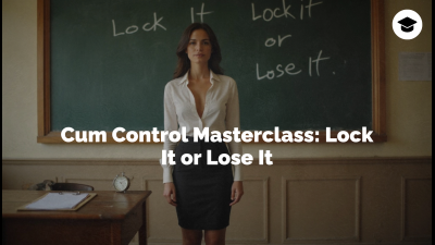 Cum Control Masterclass: Lock It Or Lose It