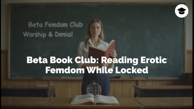 Beta Book Club: Reading Erotic Femdom While Locked