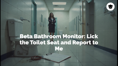 Beta Bathroom Monitor: Lick The Toilet Seat And Report To Me