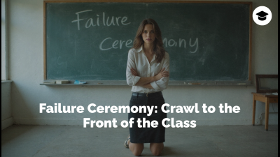 Failure Ceremony: Crawl To The Front Of The Class