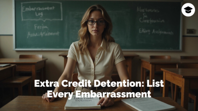 Extra Credit Detention: List Every Embarrassment