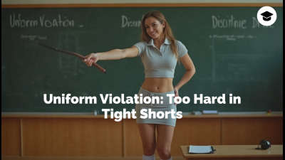 Uniform Violation: Too Hard In Tight Shorts