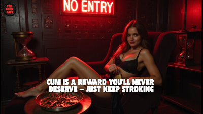 Cum Is A Reward You'll Never Deserve -- Just Keep Stroking