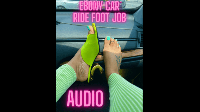 Car Ride Foot Job Ebony Findom Fantasy
