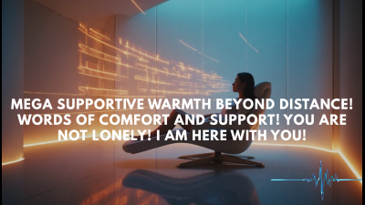 Mega Supportive Warmth Beyond Distance! Words Of Comfort And Support! You Are Not Lonely! I Am Here With You!