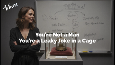 You're Not A Man -- You're A Leaky Joke In A Cage